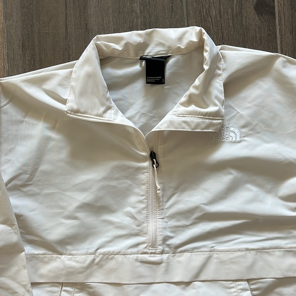 NEW The North Face Easy Wind Half Zip Pullover Jacket White Dune Size Large - Picture 5 of 12